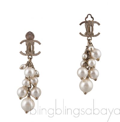 CC Grape Pearl Earrings