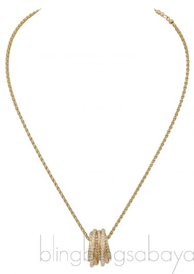 Allegra Diamond YG Necklace   