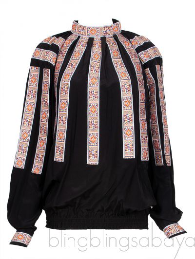 Black Embroidered Top 