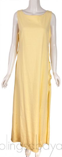 Cutout Linen-blend Maxi Dress 