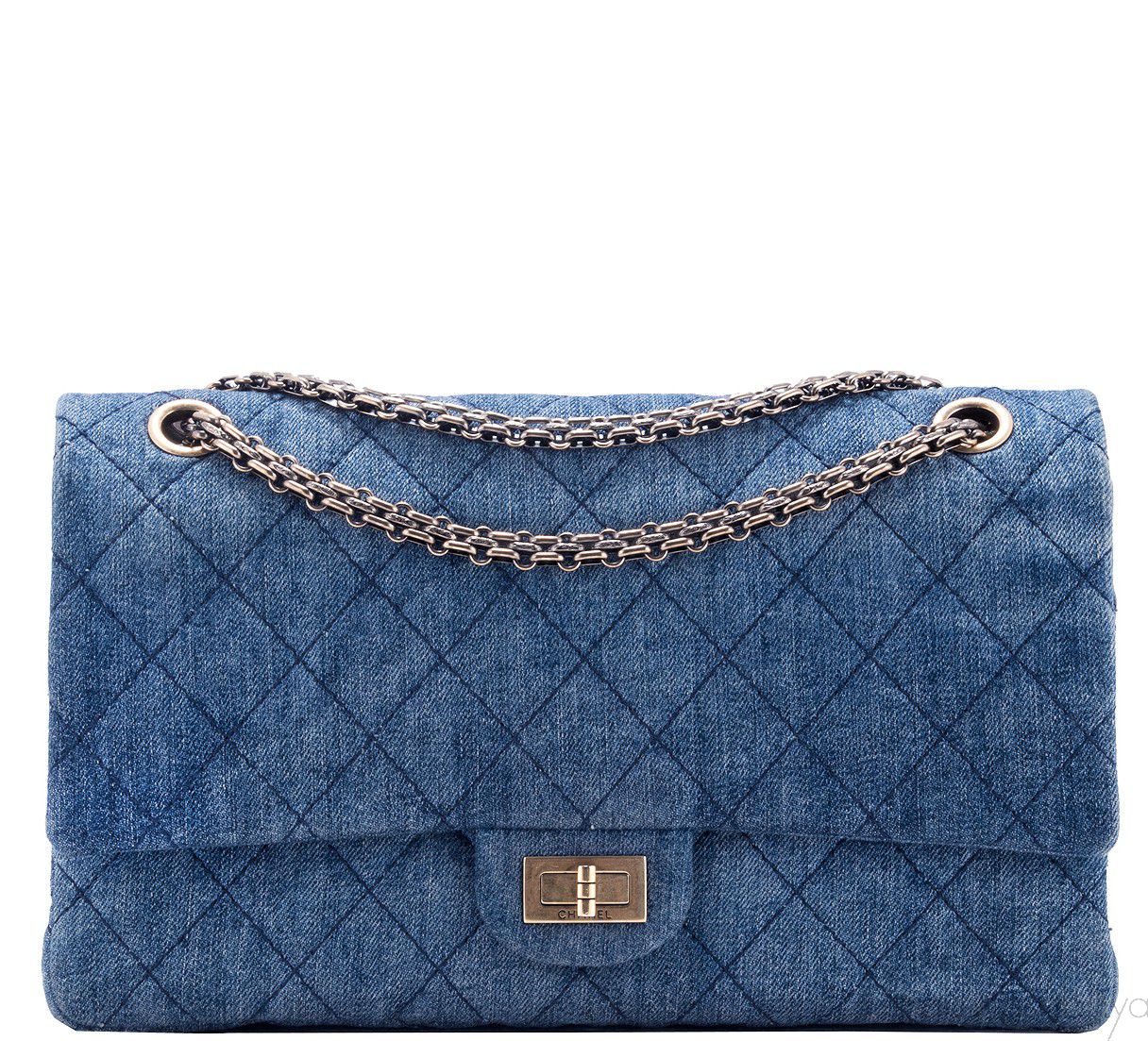 2.55 crossbody bag Chanel Blue in Denim - Jeans - 35978979