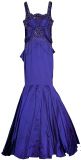 Crystal embellished Purple Dress 