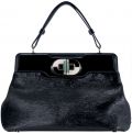Isabella Rossellini Black Patent Bag
