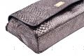Metallic Bronze Python Shoulder Bag