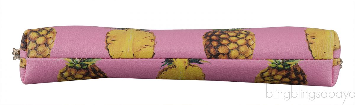 Pink Pineapple Printed Pouch 