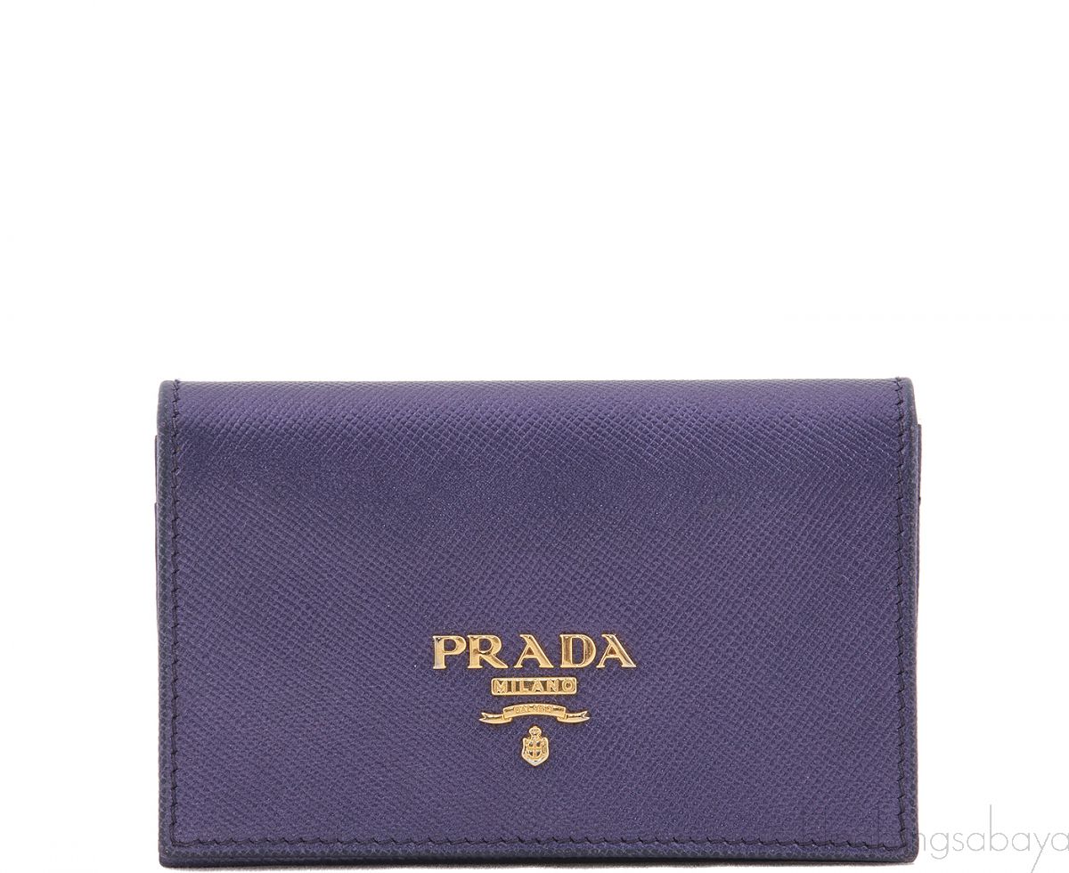 Purple Saffiano Card Holder