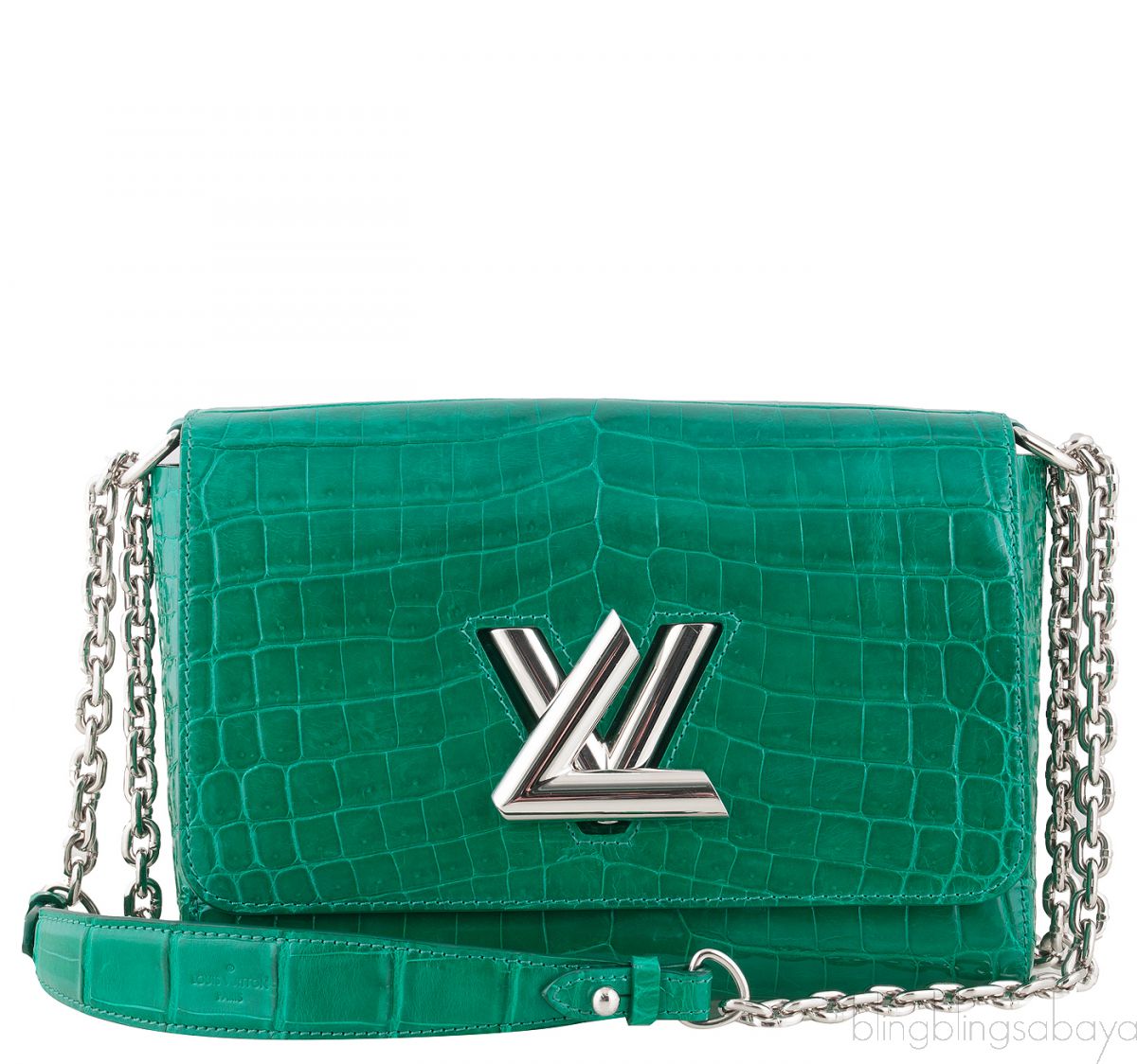 Twist MM Emerald Crocodile Bag - Buy & Consign Authentic Pre-Owned