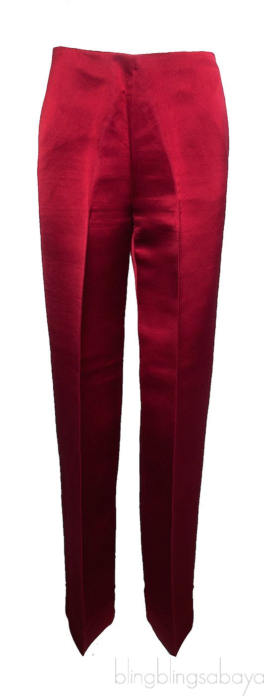 Red Wide Leg Trouser