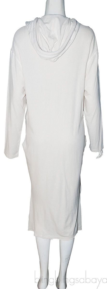 White Logo Hooded Dress 