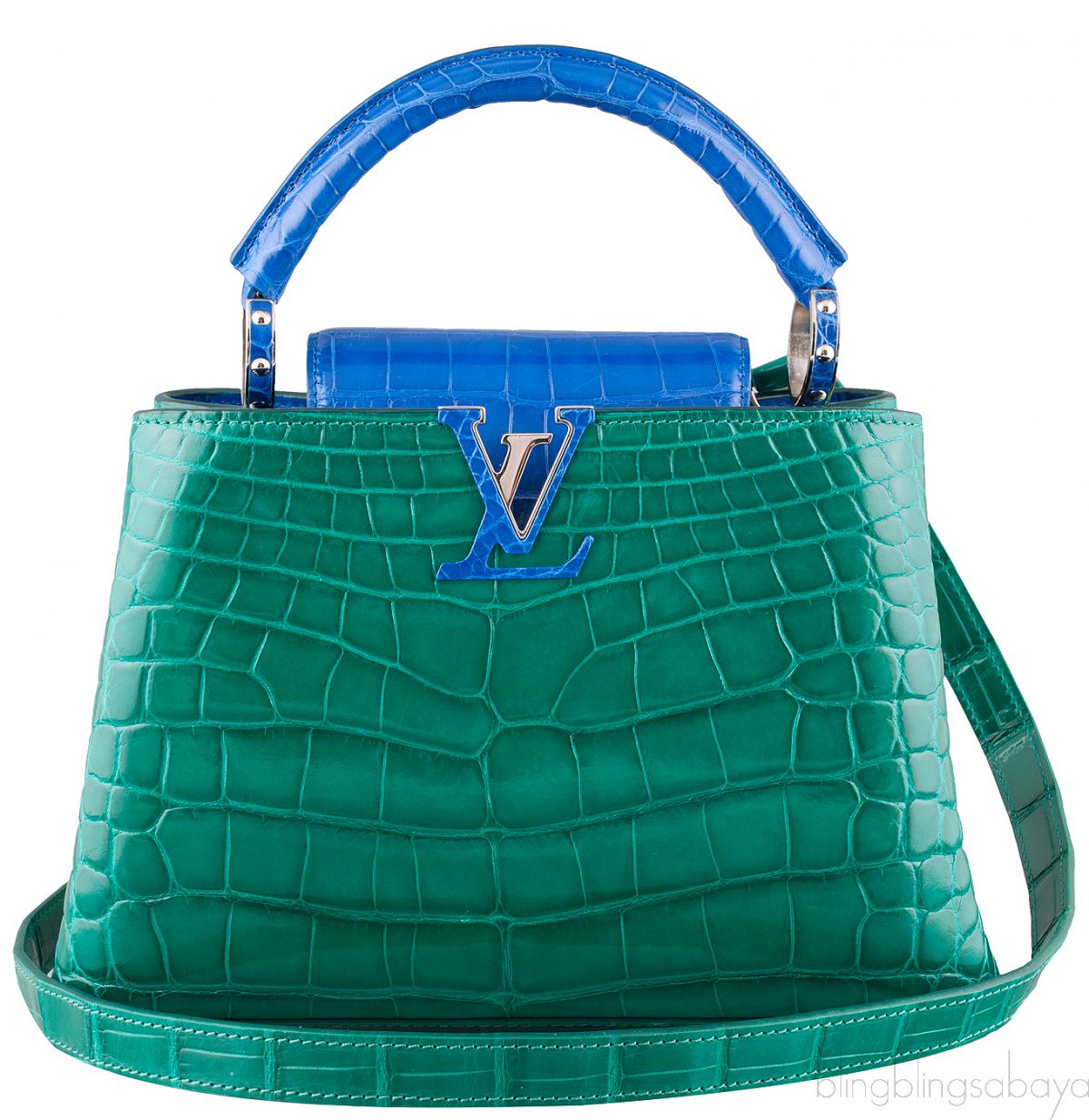 Louis Vuitton bag Capucines Green Crocodile Leather 3D model