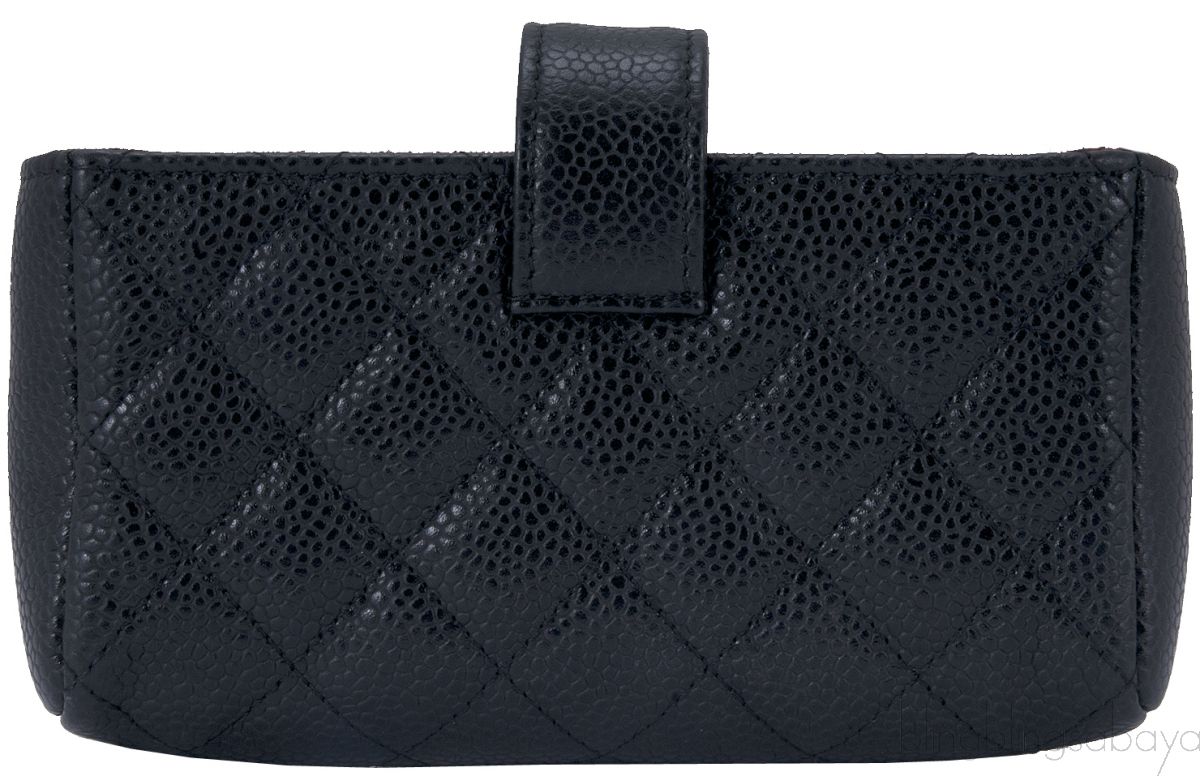 Black Quilted Phone Holder GHW*