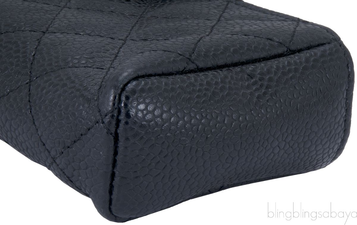 Black Quilted Phone Holder GHW*