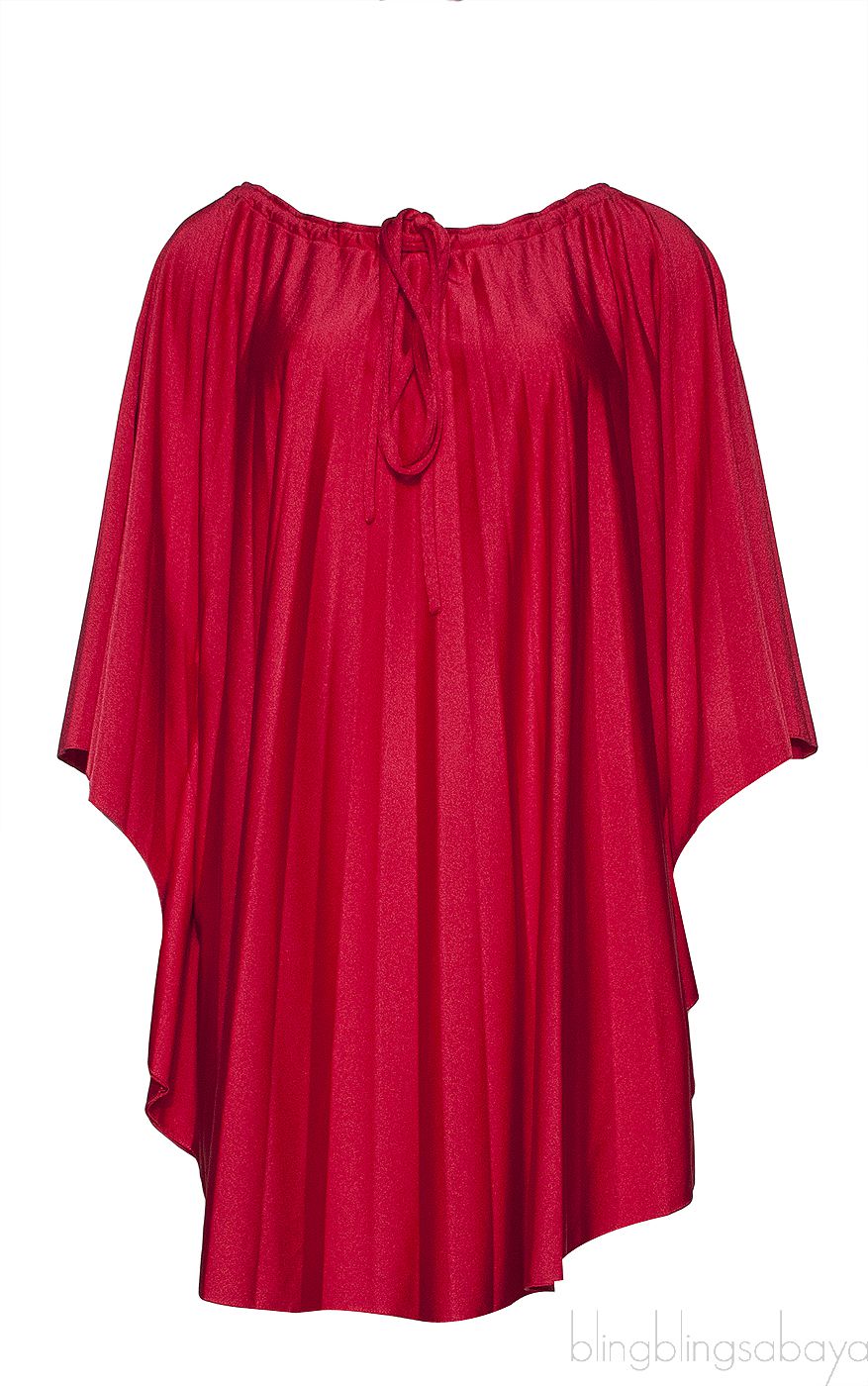 Red Oversize Blouse 